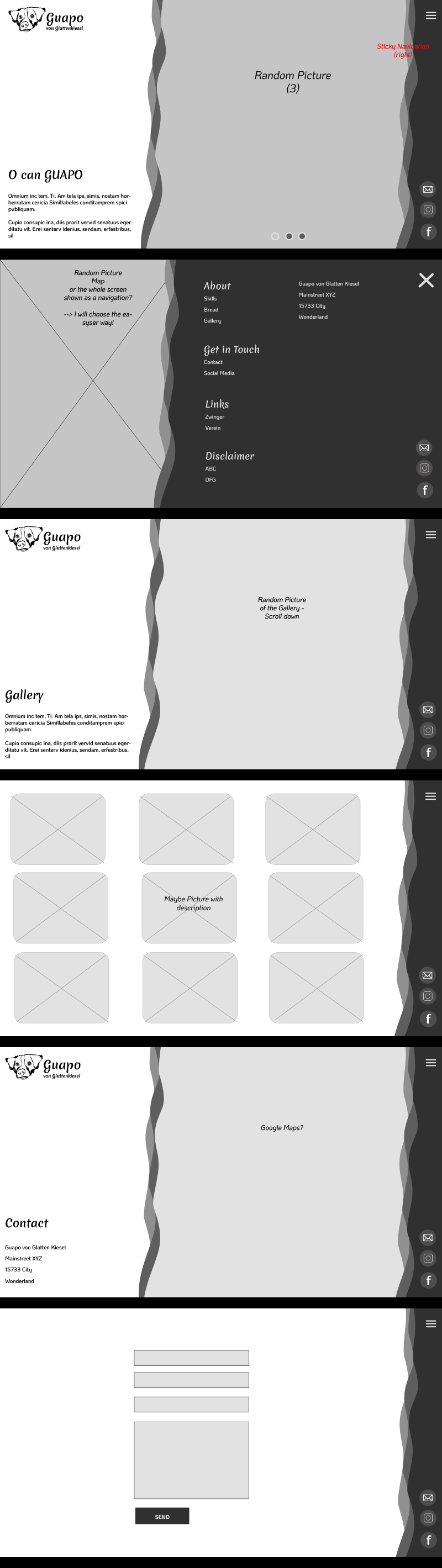 Picture wireframe desktop
