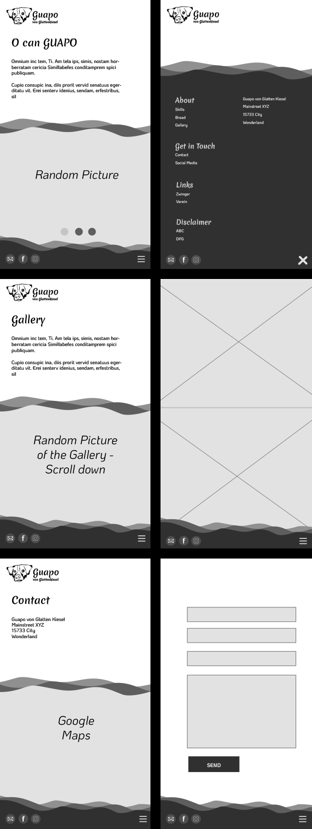 Picture wireframe mobile