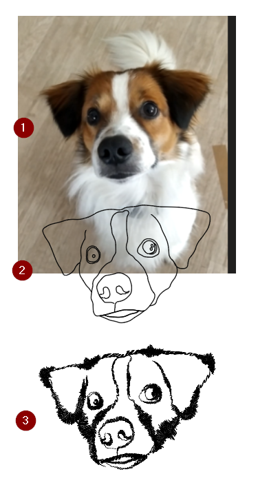 Logo-Guapo von glatten Kiesel